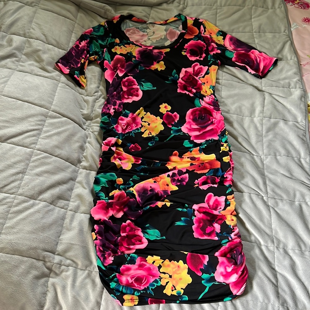 My Bump watercolor maternity dress